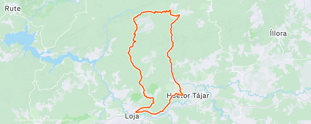 Map of the activity, Afternoon Ride