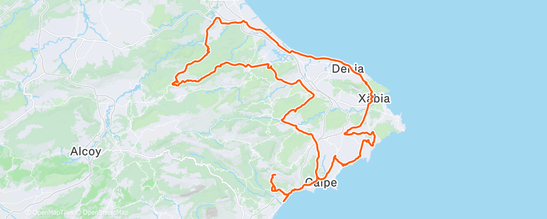 Map of the activity, Morning Ride