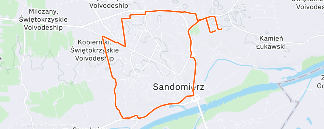 Map of the activity, Lunch Run