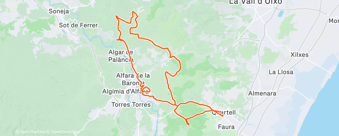 Map of the activity, Mañana con Pakillo👌