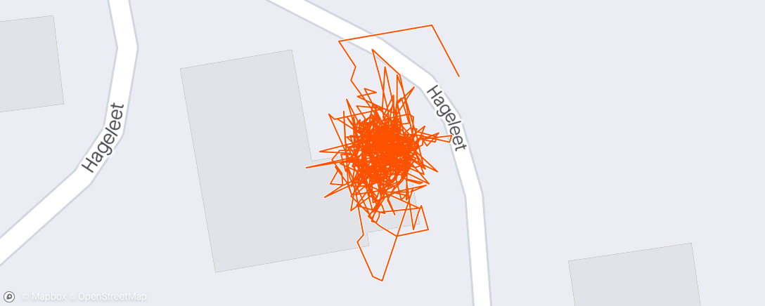 Map of the activity, Evening HIIT