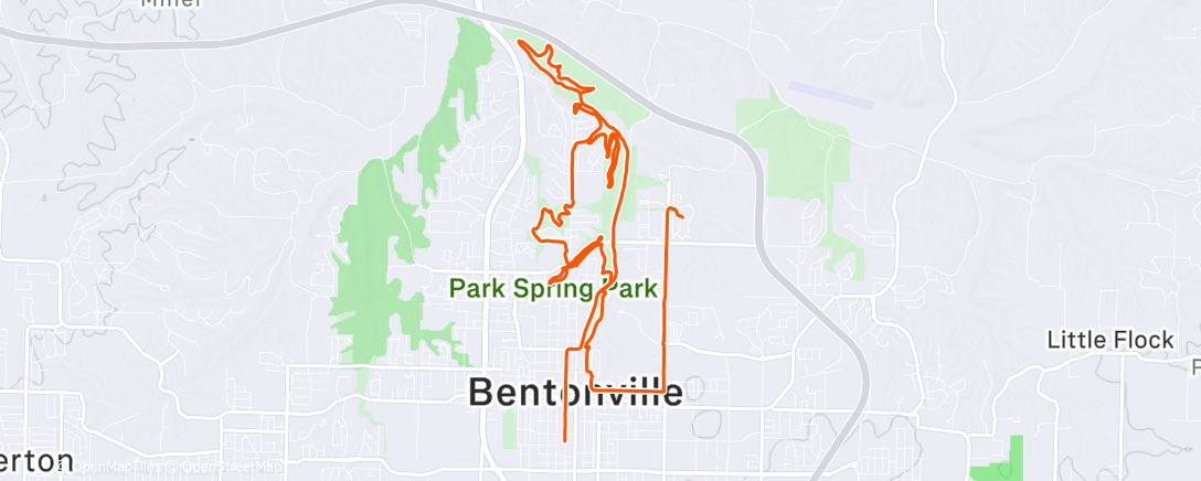 Map of the activity, Afternoon Ride