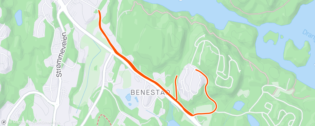 アクティビティ「Intervall 6x1000m」の地図