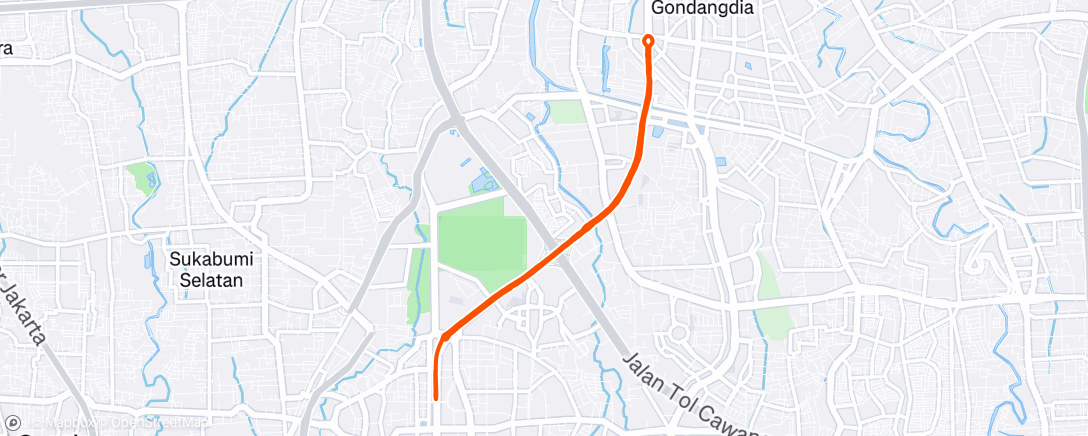 Map of the activity, Ultimate run 2025