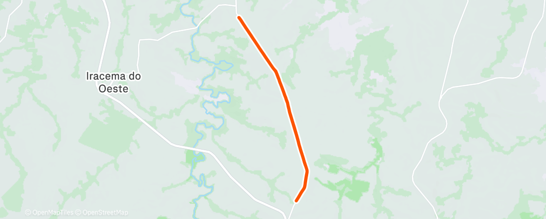 Map of the activity, #03# Pedal abortado devido a Chuva forte !