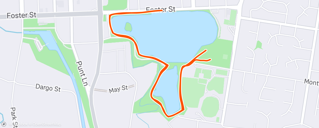 Map of the activity, Morning Run