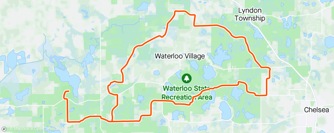 Карта физической активности (Waterloo 50k. 3rd AG. 13 OA)