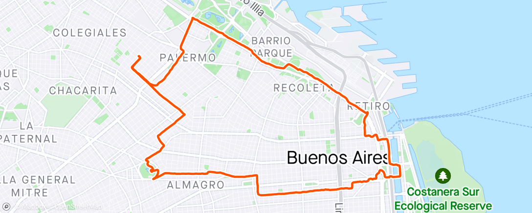 Map of the activity, Riding Around Town