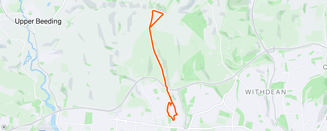 Map of the activity, Gentle hour run with Soulla 😊