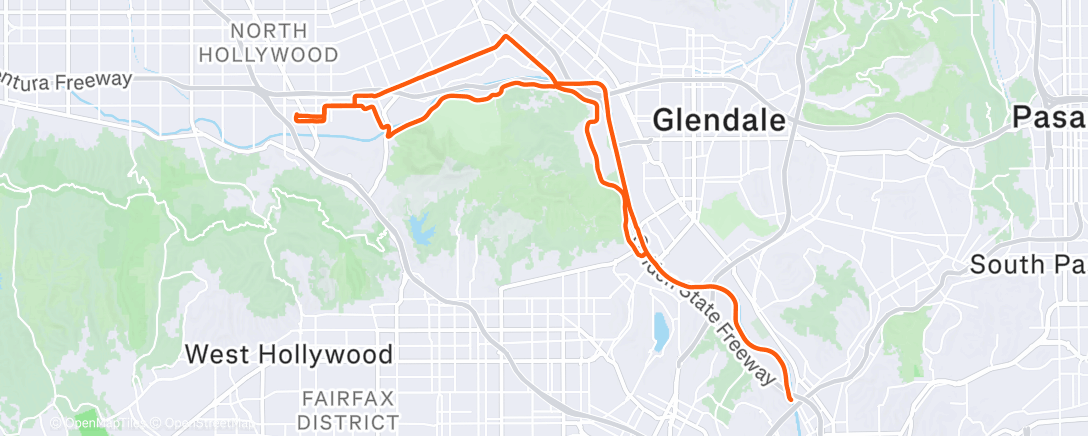 Map of the activity, Afternoon Ride