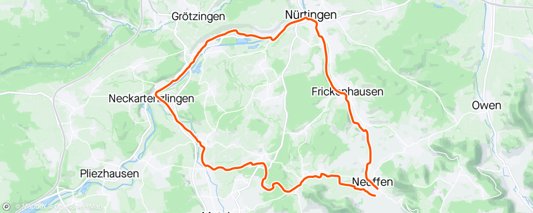 Map of the activity, Neckartal-Runde ☀️🤗