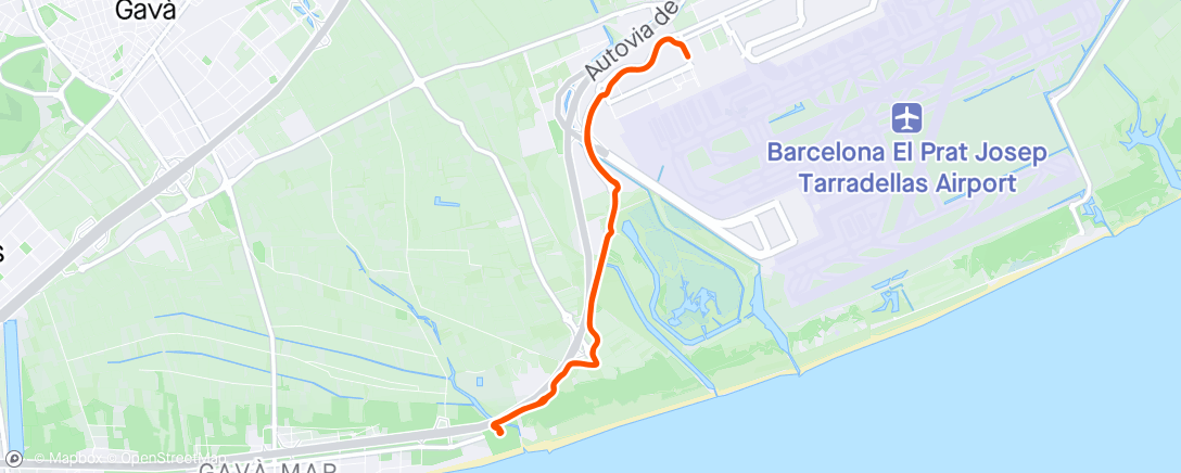 Map of the activity, 6km TDL