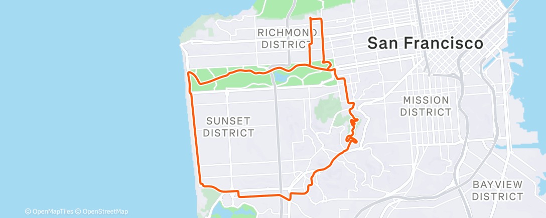 Map of the activity, Morning Ride