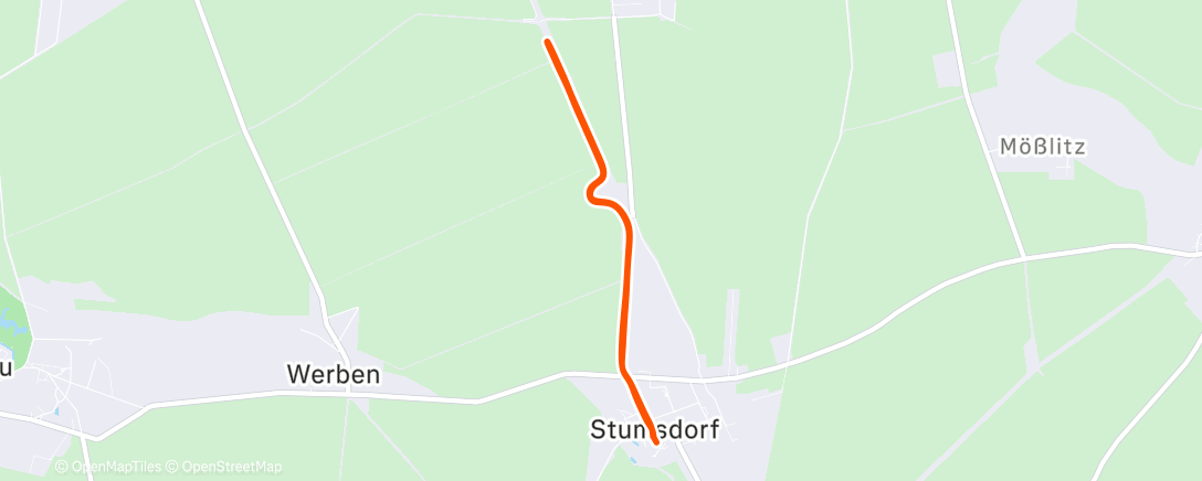 Map of the activity, Morning Run