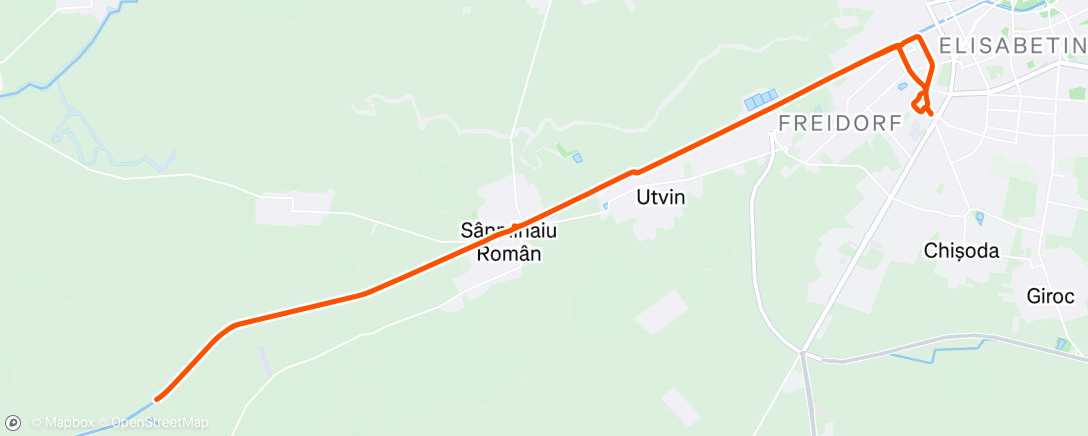 Map of the activity, Afternoon Ride