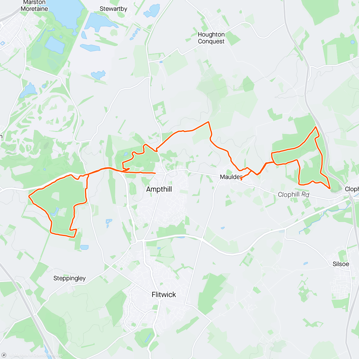 Map of the activity, Sunny morning trails 😎