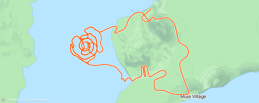 Mapa de la actividad, Zwift - Group Ride: BMTR Short Adventure (B) on Volcano Climb After Party in Watopia - Ride Lead