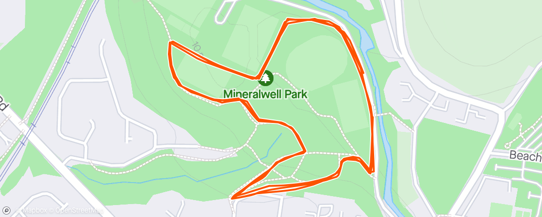 Map of the activity, Stonehaven parkrun