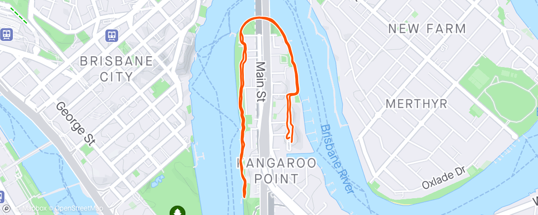 Map of the activity, 5km rolig