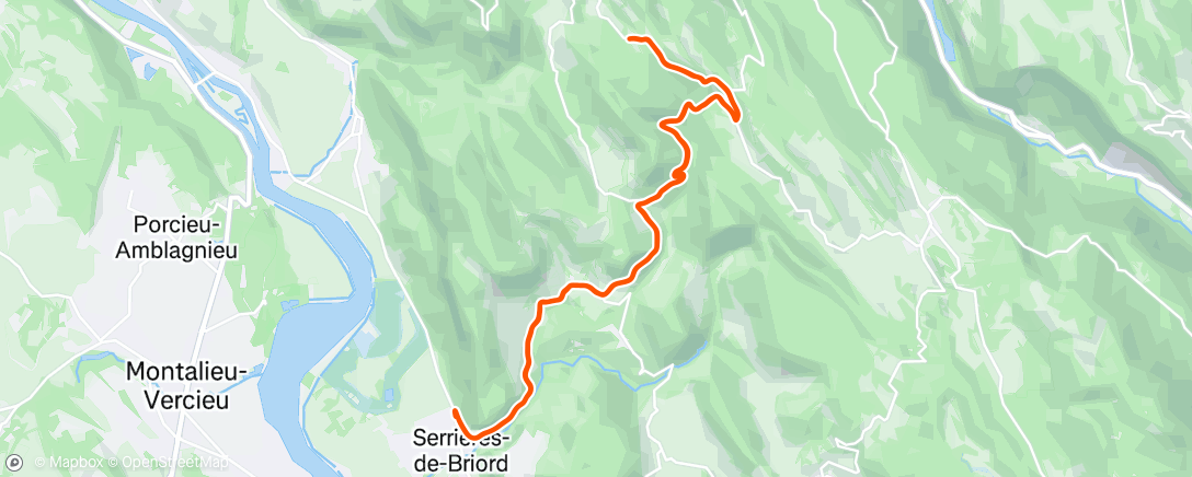 Map of the activity, Morning Ride