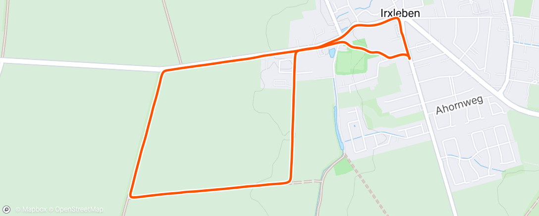 Map of the activity, Mittagslauf