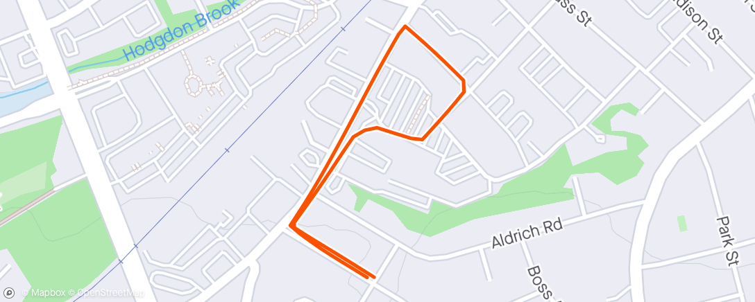 Map of the activity, Irresponsible Pre-Bus Run