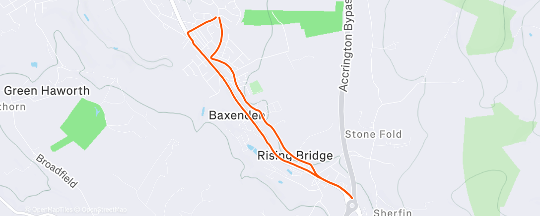 Карта физической активности (Pre night shift run)