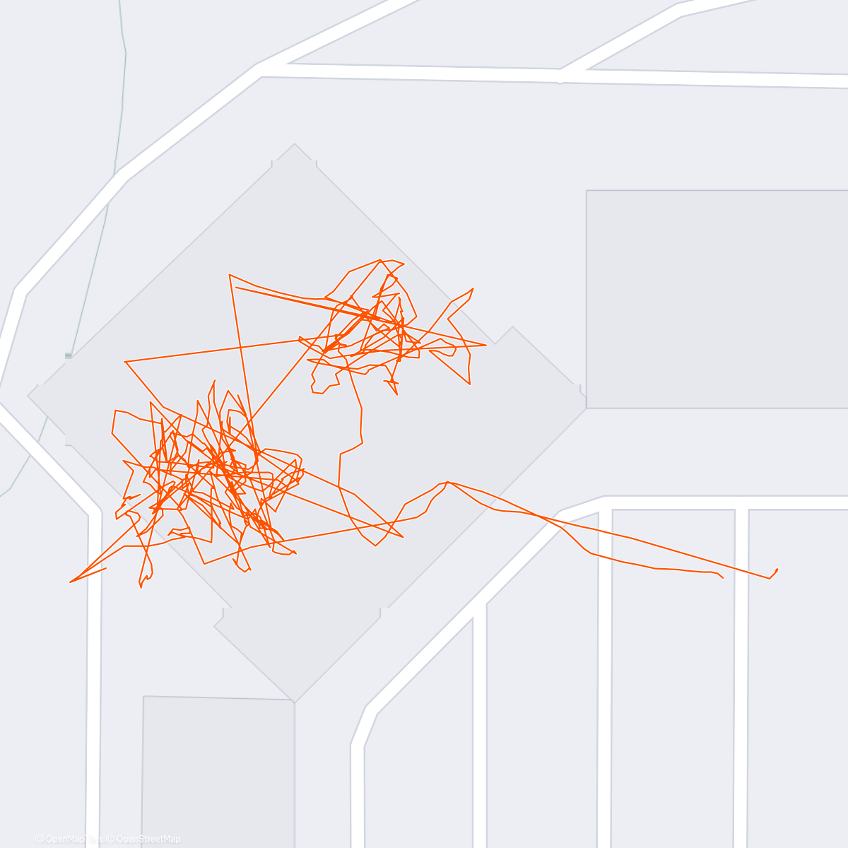 Map of the activity, Bouldering gym