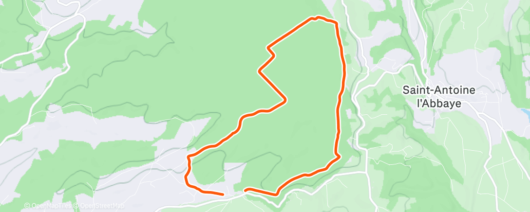 Map of the activity, Marche dans la nuit 🐕🐕😛