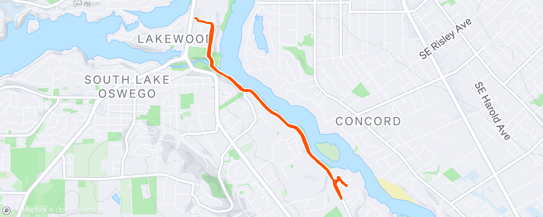 Map of the activity, Afternoon Hike