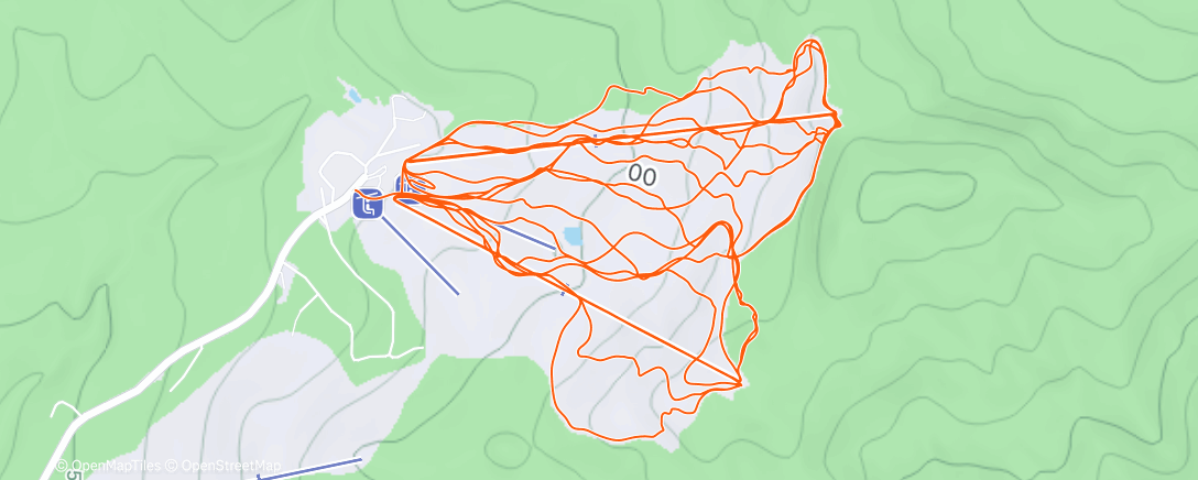 Map of the activity, Morning Alpine Ski