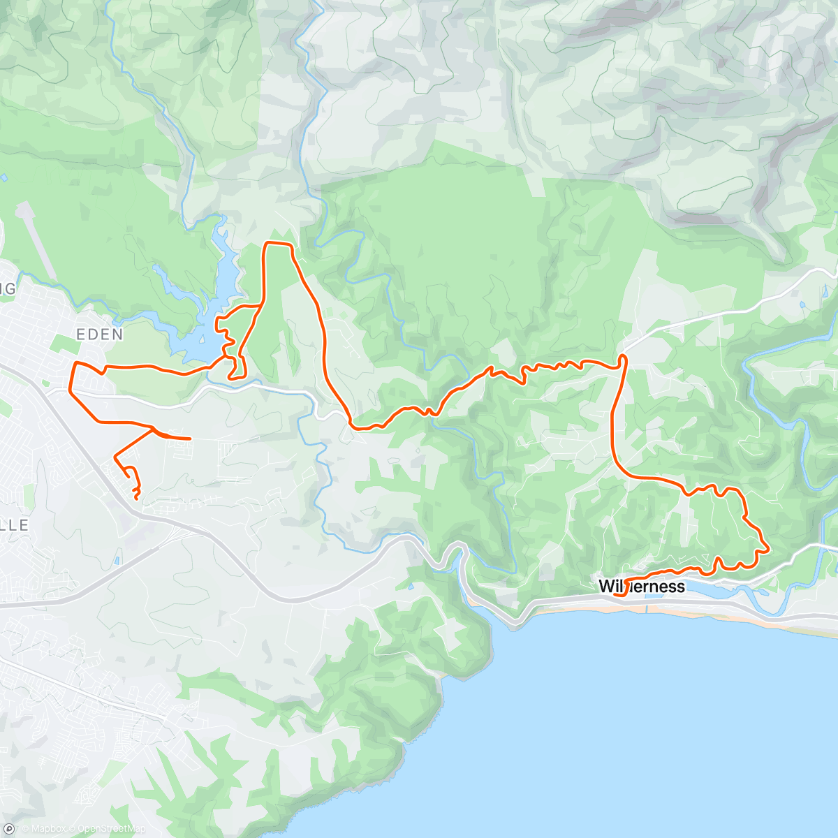 Map of the activity, Morning Mountain Bike Ride