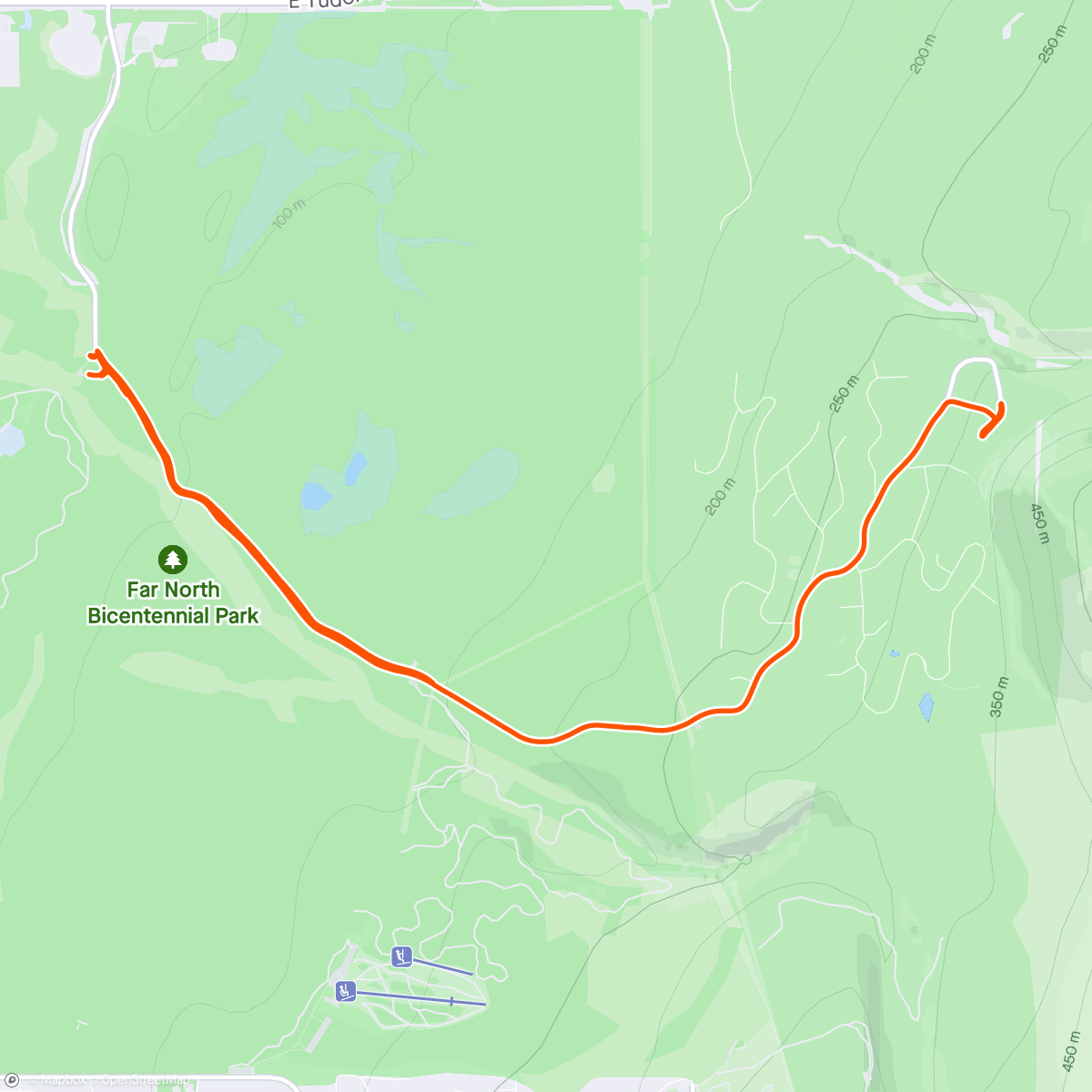 Map of the activity, Campbell TT🏎️