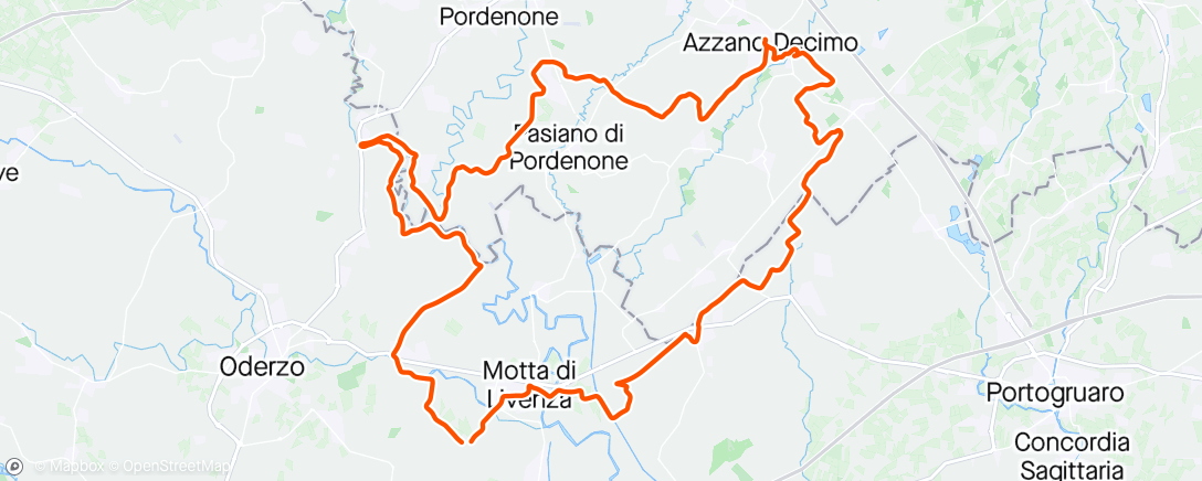 「Sessione di gravel biking mattutina」活動的地圖