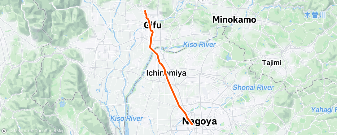 Map of the activity, Afternoon Ride