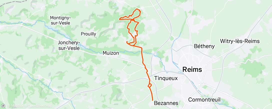 Carte de l'activité Morning Ride