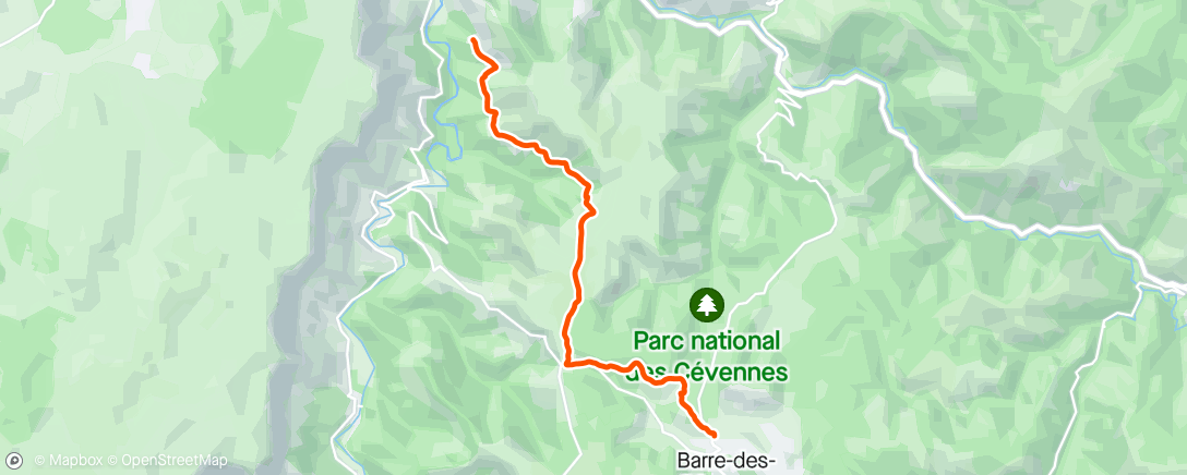 Map of the activity, Étape 1 - Tour du parc national des Cévennes avec Basile