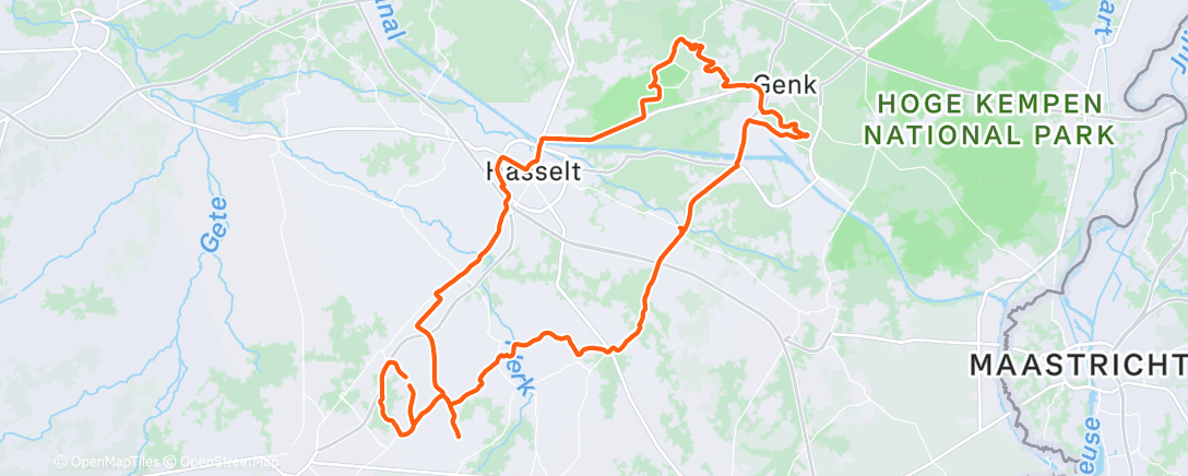 Карта физической активности (Morning Ride)