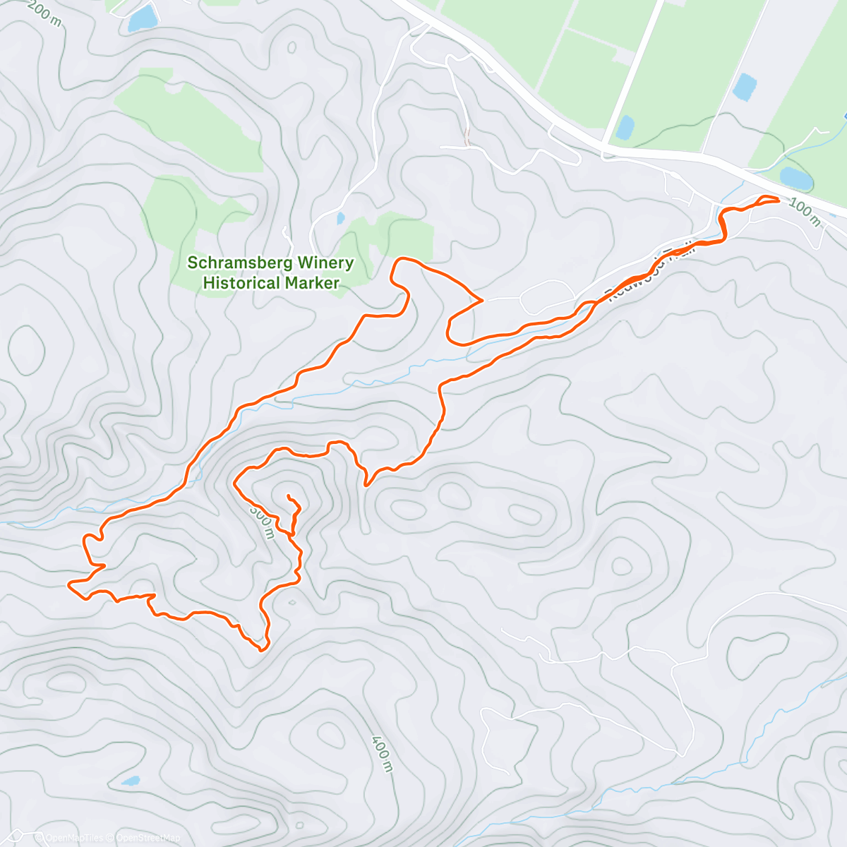 Map of the activity, Morning Run