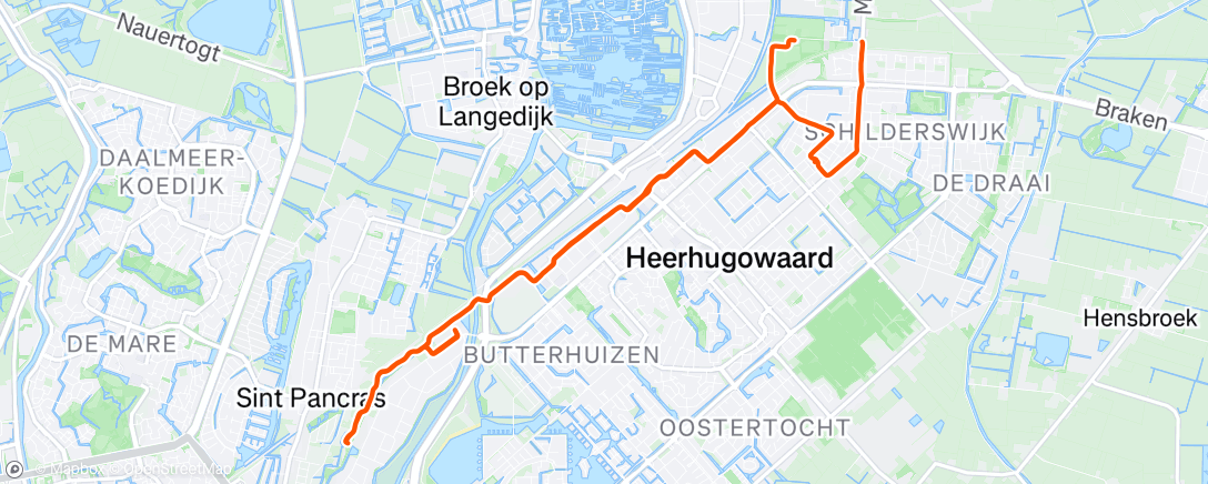 Map of the activity, 1/7/2025 - Langs kantoor (ZO2)
