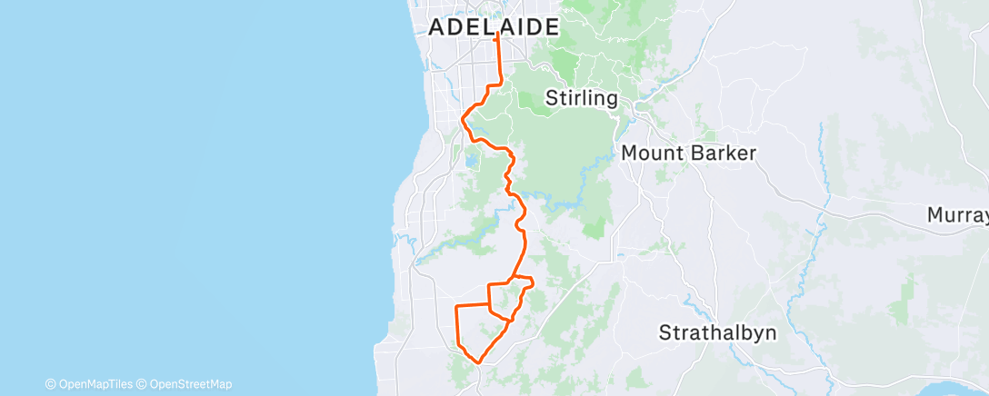 Map of the activity, Cyclisme