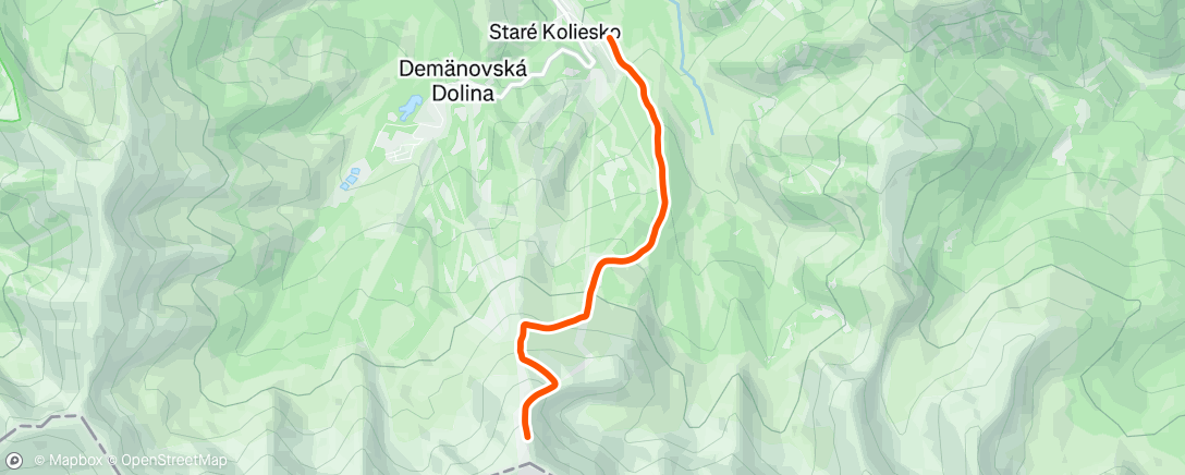 Map of the activity, Morning Backcountry Ski