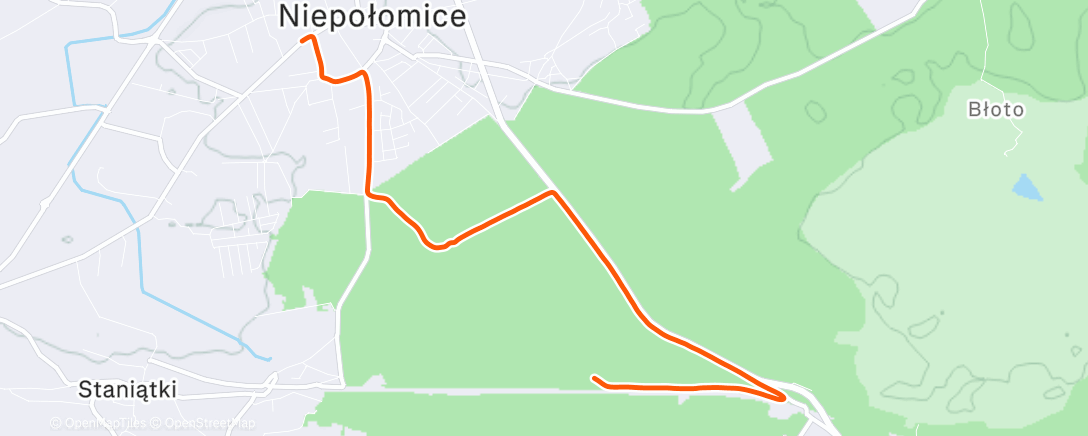 Map of the activity, Lunch Walk