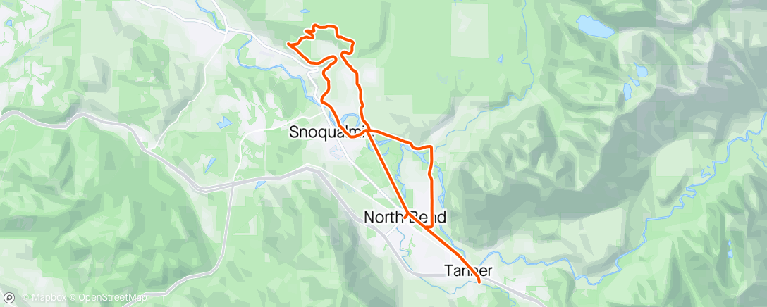 Map of the activity, COTM - hiking legs while Tim provokes attacks