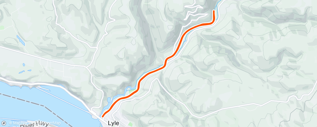 Map of the activity, Morning Trail Run