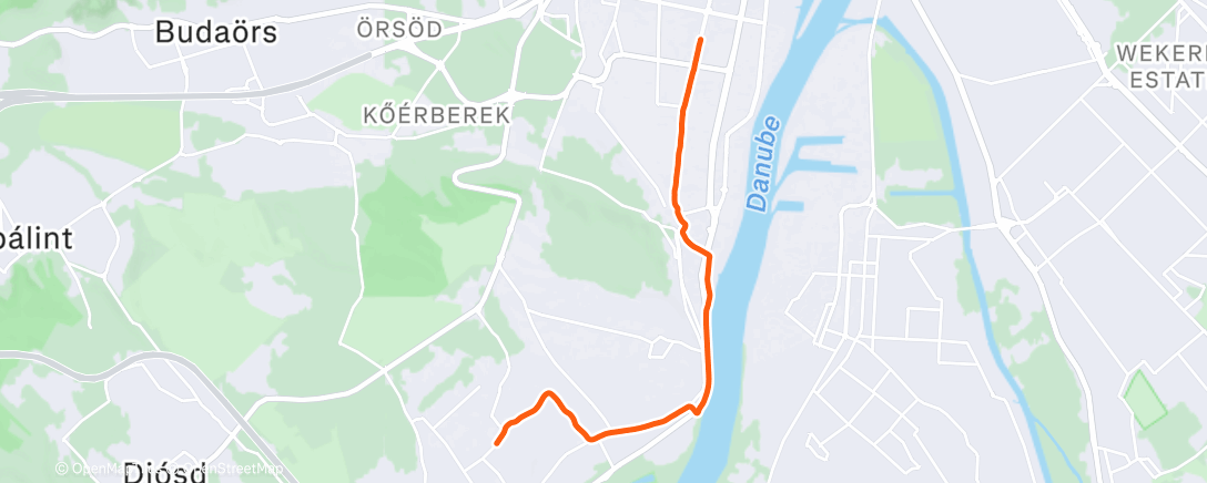 Map of the activity, Morning Ride