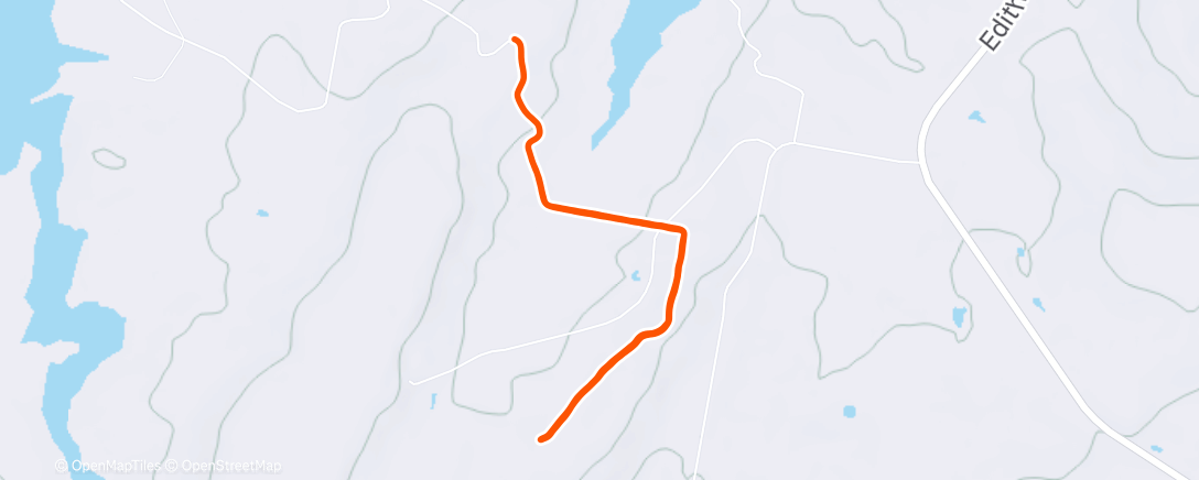 Map of the activity, Morning Run