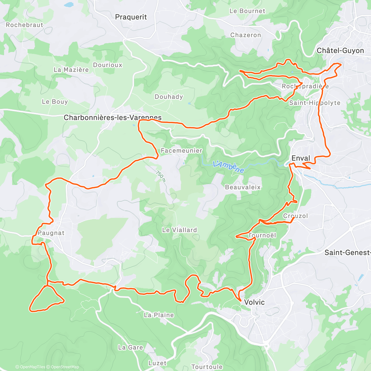 Map of the activity, Y’avait longtemps que j’avais pas sorti le Rise⚡️🔋