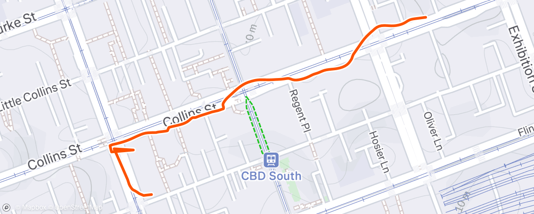 Map of the activity, Morning Run