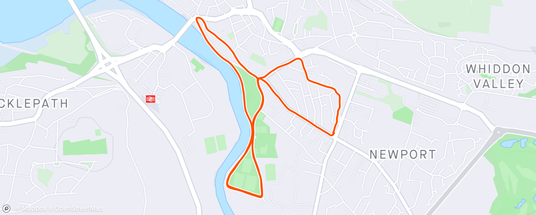 Map of the activity, Morning Run - Day 80 ✅